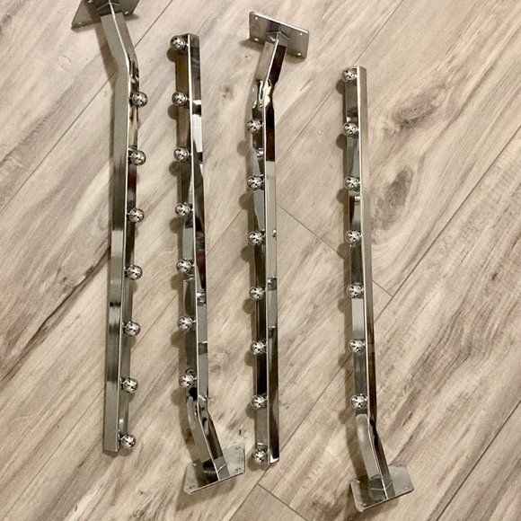 FINAL PRICE: (4) "7-Ball" Waterfall Clothing, Purse, Scarf Wall Display Hardware - Picture 4 of 5